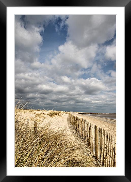 Aldeburgh beach Framed Mounted Print by Simon Wrigglesworth