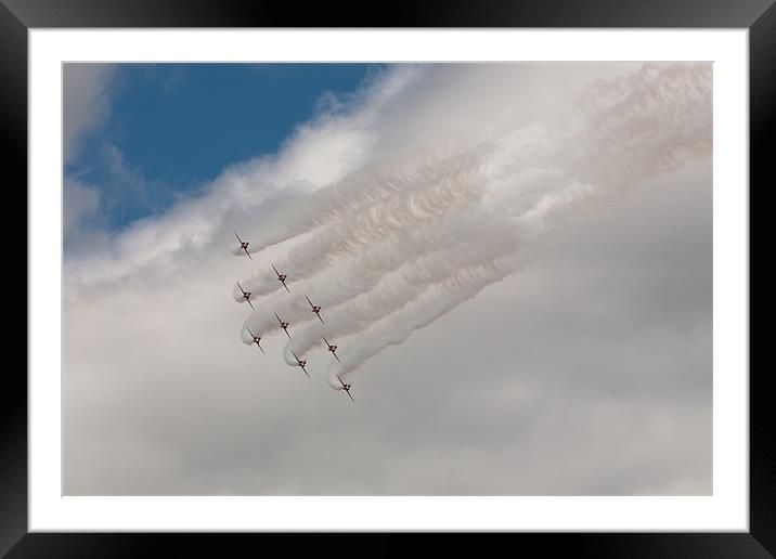 Red Arrows Framed Mounted Print by Simon Wrigglesworth