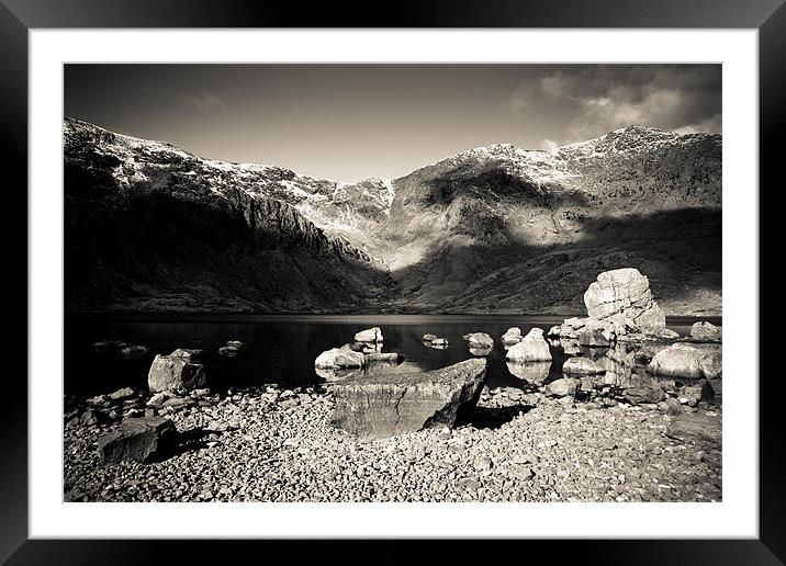 Rugged lands Framed Mounted Print by Simon Wrigglesworth