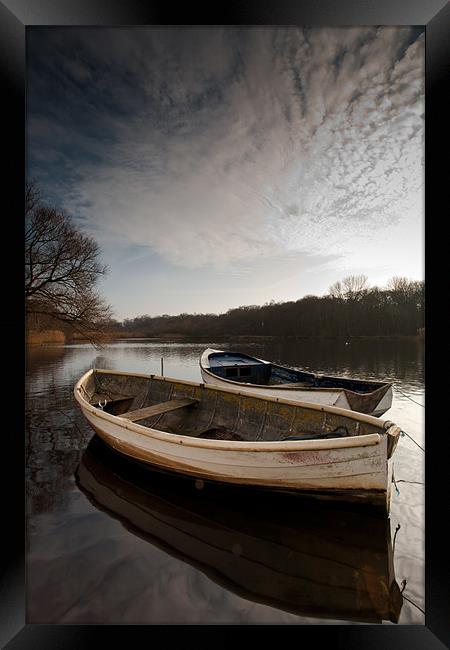 Ormesby boats Framed Print by Simon Wrigglesworth