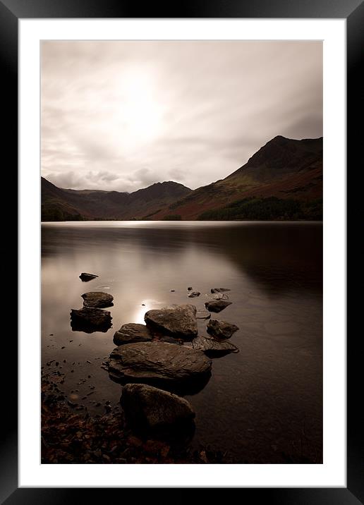 Autumn Light - Buttermere Framed Mounted Print by Simon Wrigglesworth