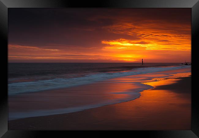 Just another Day - Norfolk Sunrise Framed Print by Simon Wrigglesworth