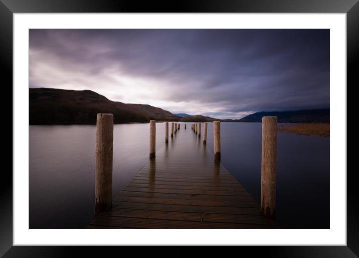 Derwentwater Jetty Framed Mounted Print by Simon Wrigglesworth