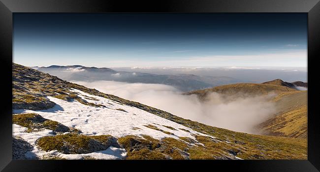 Snow Tracks Framed Print by Simon Wrigglesworth