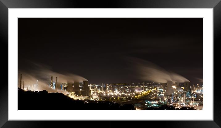 Grangemouth Oil Refinery Framed Mounted Print by Simon Wrigglesworth