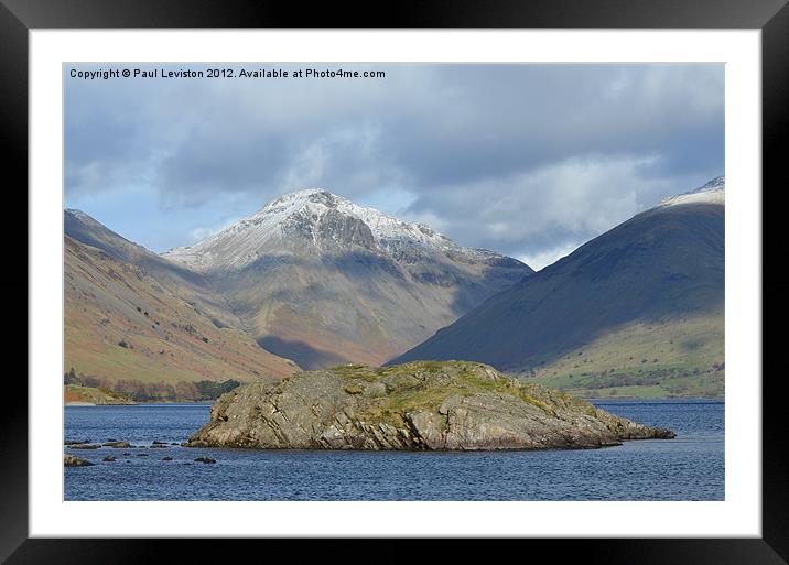 2. Wast Water (Winter) Framed Mounted Print by Paul Leviston