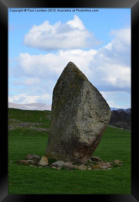 Standing Stone (Mayburgh Henge) Framed Print by Paul Leviston