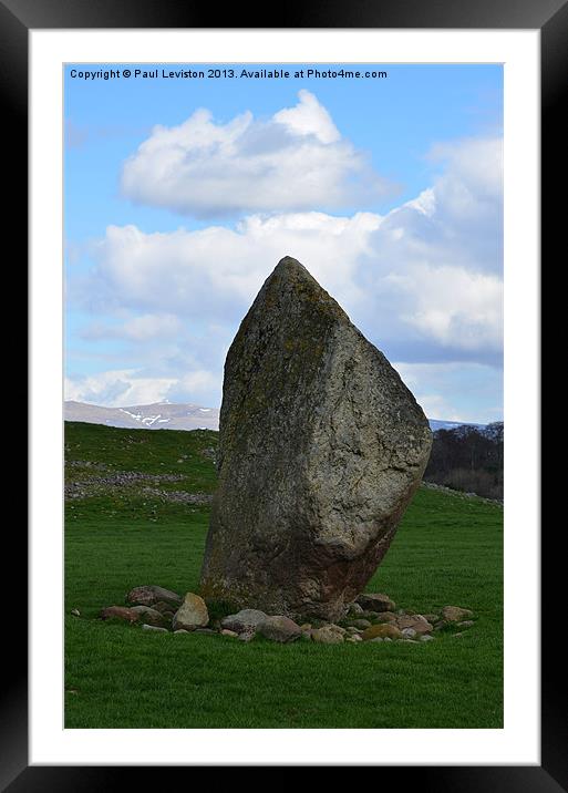 Standing Stone (Mayburgh Henge) Framed Mounted Print by Paul Leviston