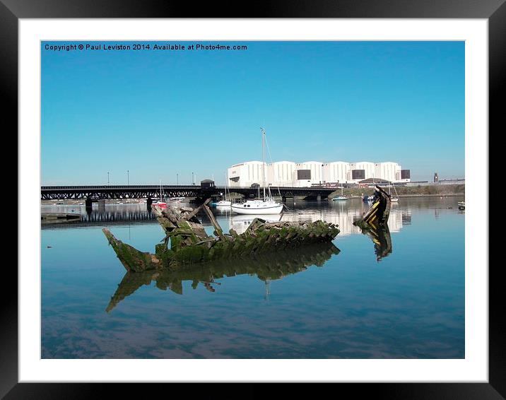 Shipwreck  Framed Mounted Print by Paul Leviston