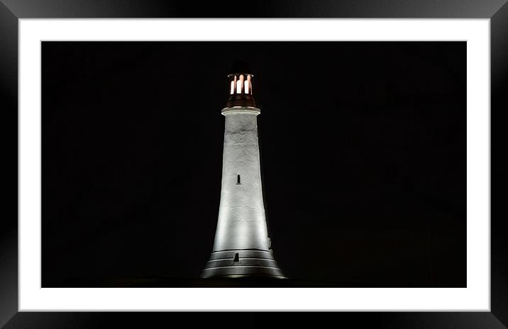 Ulverston Hoad Monument at Night Framed Mounted Print by Paul Leviston