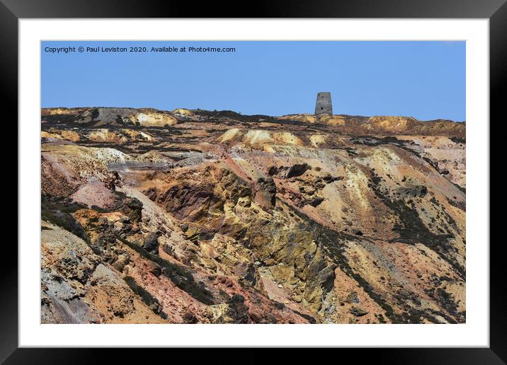Copper Mine Framed Mounted Print by Paul Leviston