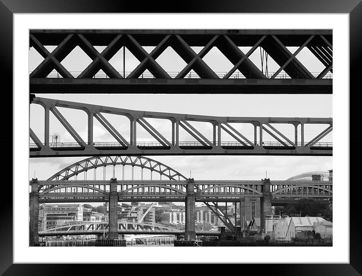 Bridges, Bridges. Framed Mounted Print by Will Black