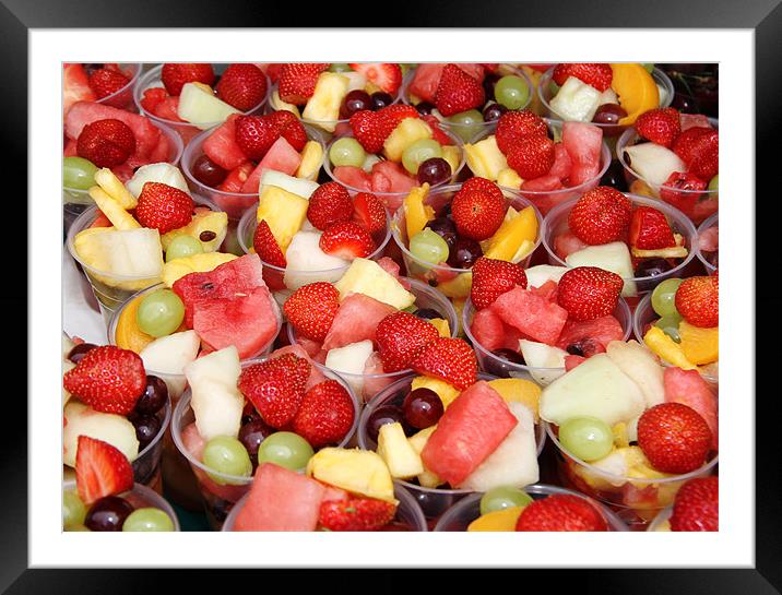 Fruit Salad Framed Mounted Print by Will Black