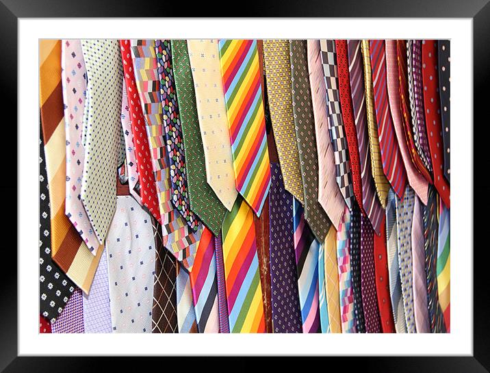 Tie Rack Framed Mounted Print by Will Black