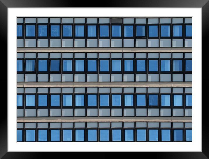Office Block Framed Mounted Print by Will Black