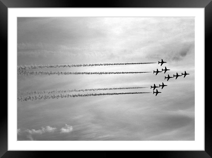 Red Arrows Framed Mounted Print by andrew sessions