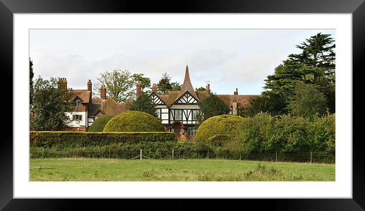 The Old Manor House,Wingrave Framed Mounted Print by graham young