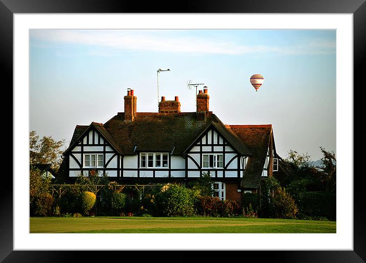 Evening Flight Over Wingrave Framed Mounted Print by graham young