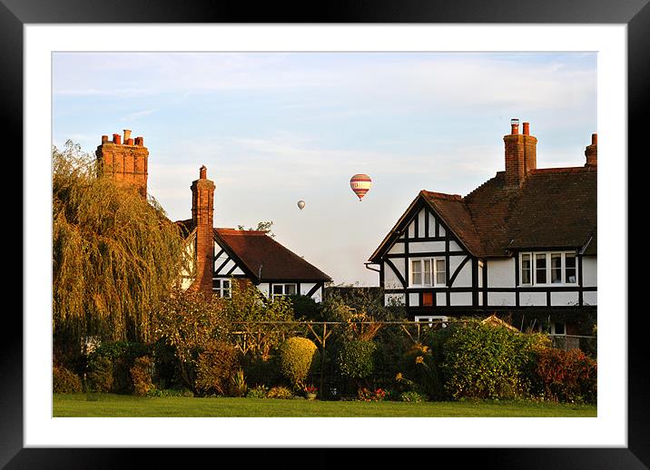 Over the Rooftops Framed Mounted Print by graham young