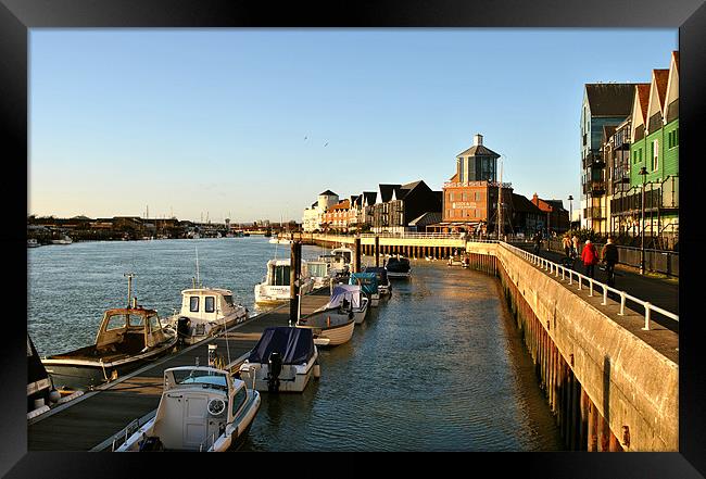 Littlehampton Harbour Framed Print by graham young