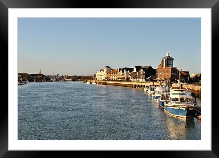 The Arun Estuary at Littlehampton Framed Mounted Print by graham young