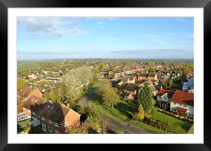 The View from the Tower Framed Mounted Print by graham young