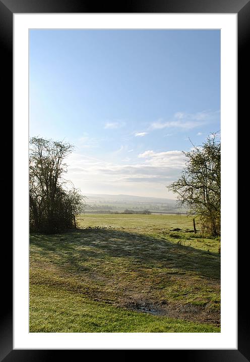 Distant Hills Framed Mounted Print by graham young