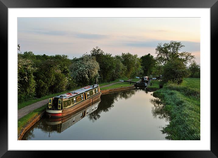 Dawn on the Tardebigge Flight Framed Mounted Print by graham young