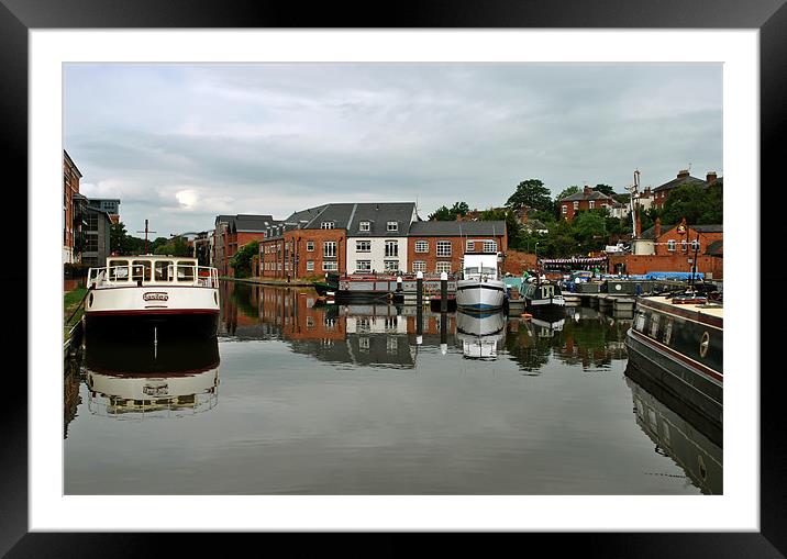 Diglis Basin Framed Mounted Print by graham young