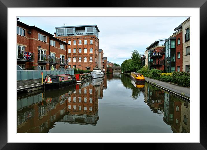 Canalside Regeneration Framed Mounted Print by graham young
