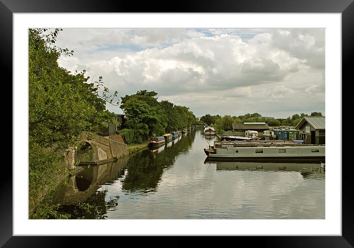Packet Boat Marina Framed Mounted Print by graham young