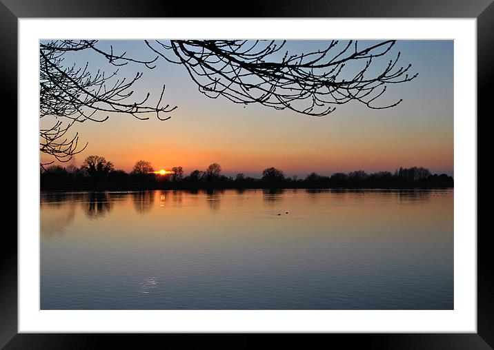 Sunset Over Startops End Framed Mounted Print by graham young