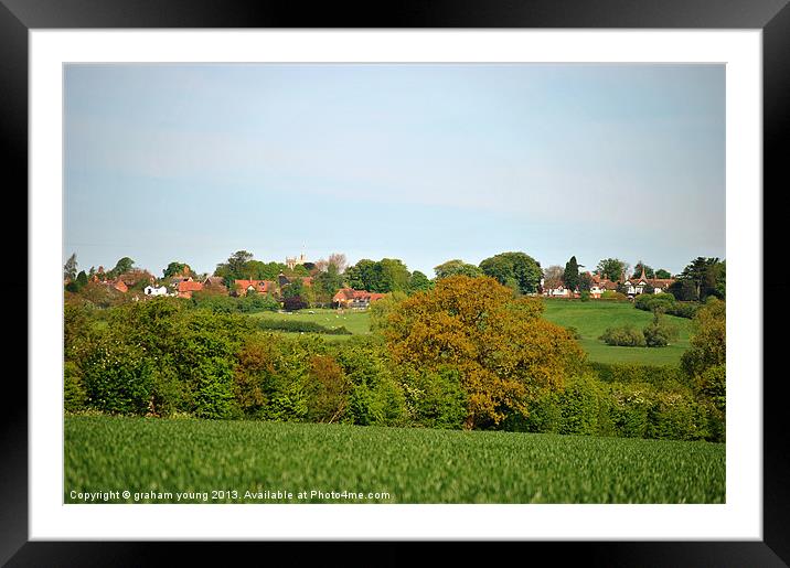 Wingrave Framed Mounted Print by graham young