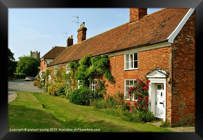 Cottages at Orford Framed Print by graham young