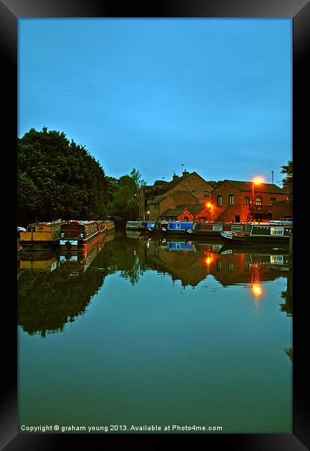 Worcester Marina Framed Print by graham young