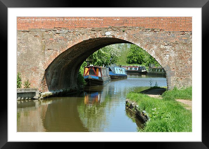 Bridge 60 at Alvechurch Framed Mounted Print by graham young