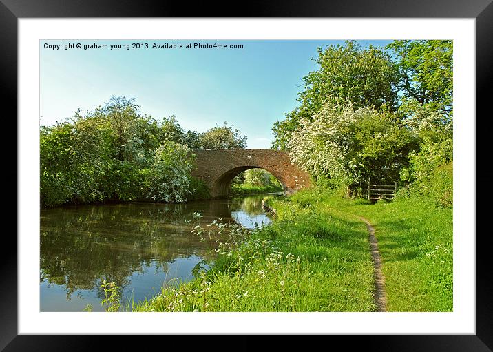 Newhouse Farm Bridge Framed Mounted Print by graham young