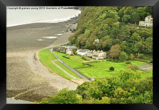The Manor House, Lynmouth Framed Print by graham young