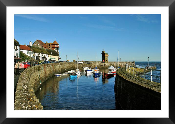 Lynmouth Harbour Framed Mounted Print by graham young