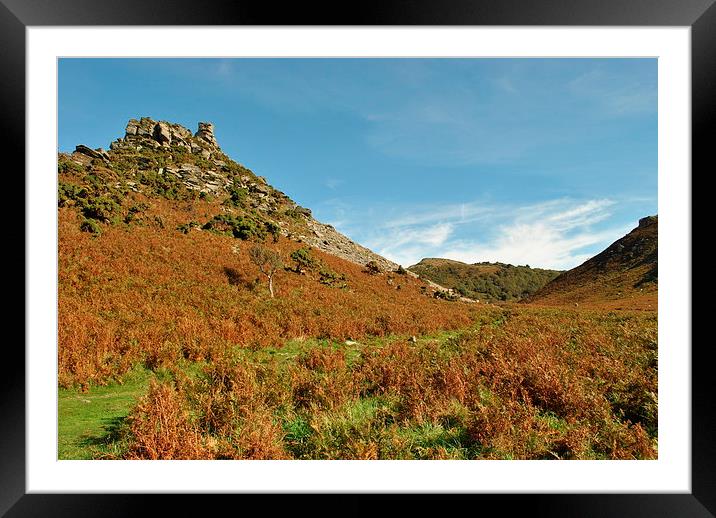 Autumn in The Valley of Rocks  Framed Mounted Print by graham young