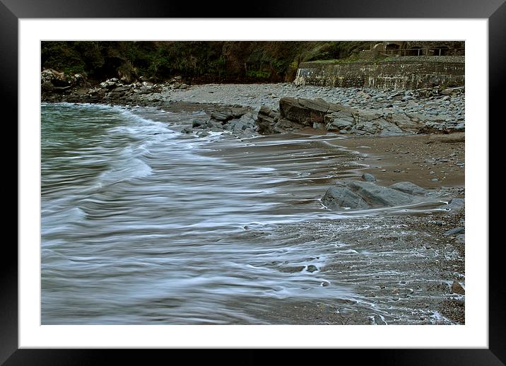 Lee Bay, North Devon  Framed Mounted Print by graham young