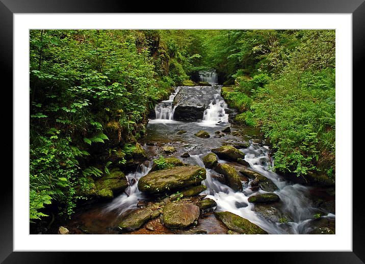 Watersmeet Falls  Framed Mounted Print by graham young