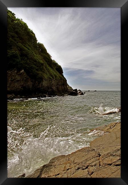 Lee Bay  Framed Print by graham young
