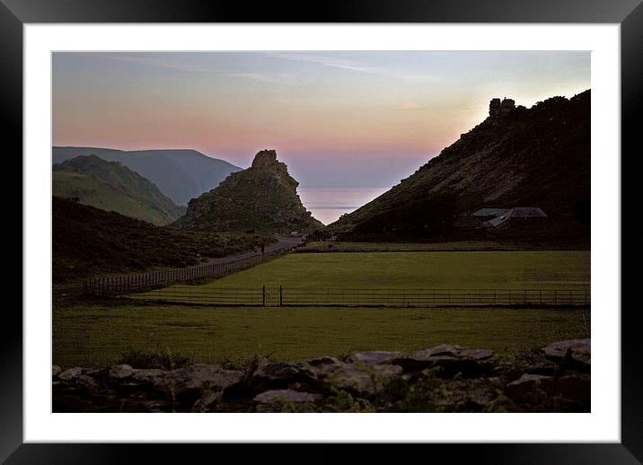 Valley of Rocks Sunset  Framed Mounted Print by graham young