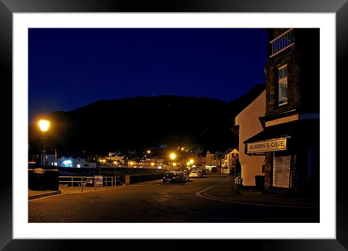 Lynmouth Nightlife!  Framed Mounted Print by graham young