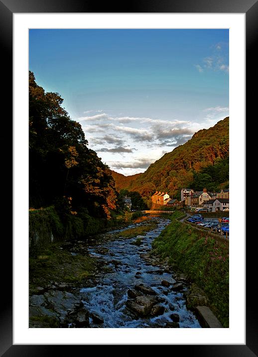 The East Lyn at Lynmouth  Framed Mounted Print by graham young