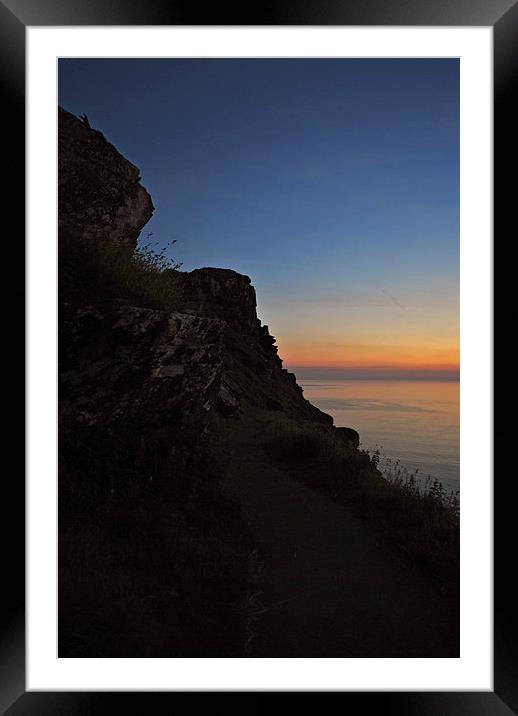 North Walk Sunset  Framed Mounted Print by graham young