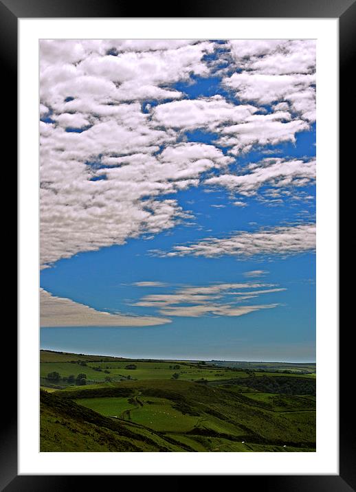 Big Exmoor Sky!  Framed Mounted Print by graham young