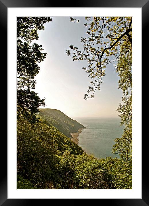 Foreland Point and the Exmoor Coast  Framed Mounted Print by graham young