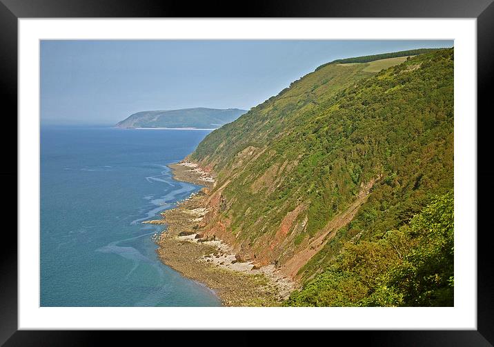 Along the coast to Hurlestone  Framed Mounted Print by graham young